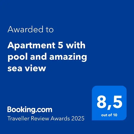 5 With Pool And Amazing Sea View Apartment *